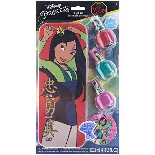 Townley Girl Disney Princess Mulan Nail Polish with Themed Purse, Age 3+ -3 Pack - sctoyswholesale