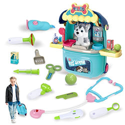 Pet Care Travel Suitcase Play Set - sctoyswholesale