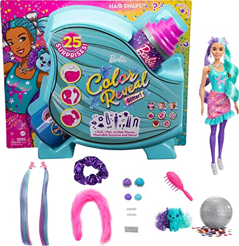 Barbie Color Reveal Mermaid Doll with 7 Unboxing Surprises With 7 surprises  in 1 package, the Barbie colour Reveal dolls deliver all…