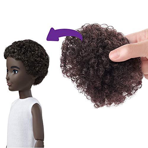 Creatable World Deluxe Character Kit DC-319 Customizable Doll with Black Curly Hair, 6 Pieces Doll Clothes, 3 Pairs Shoes and 2 Accessories - sctoyswholesale