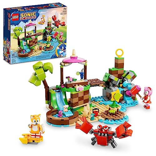 LEGO Sonic The Hedgehog Amy’s Animal Rescue Island 76992 Building Toy Set, Sonic Adventure Toy with 6 Characters and Accessories for Creative Role Play, Fun Gift for 7 Year Old Gamers