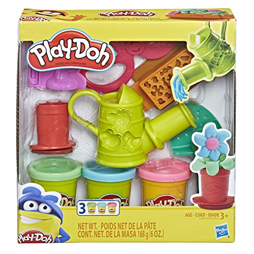 Play-Doh Growin' Garden Toy Gardening Tools Set for Kids with 3 Non-Toxic Colors