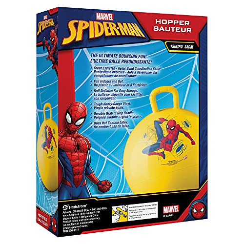 Hedstrom Marvel Spider-Man Hopper, 15-Inch, Yellow (55-97063)