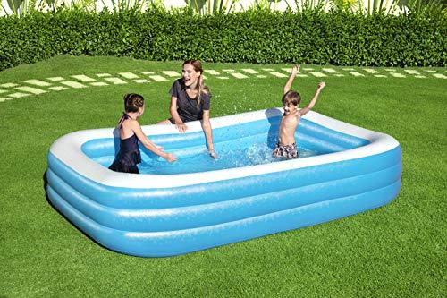 Bestway H2OGO Rectangular Inflatable Set, 10ft x 22in Above Ground Pool, Blue - sctoyswholesale