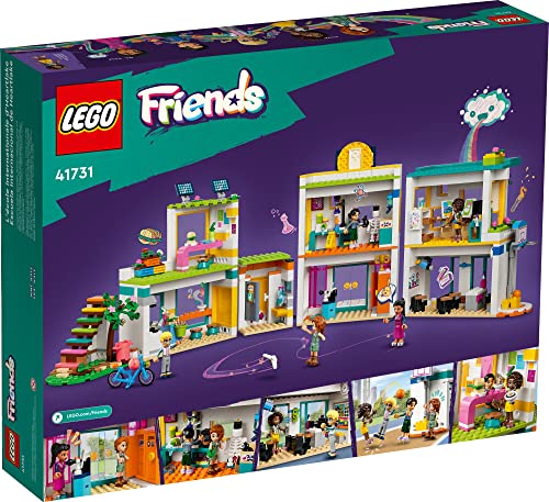 LEGO Friends Heartlake International School Playset , Building Toy for Girls and Boys with 5 2023 Character Mini-Dolls & Accessories