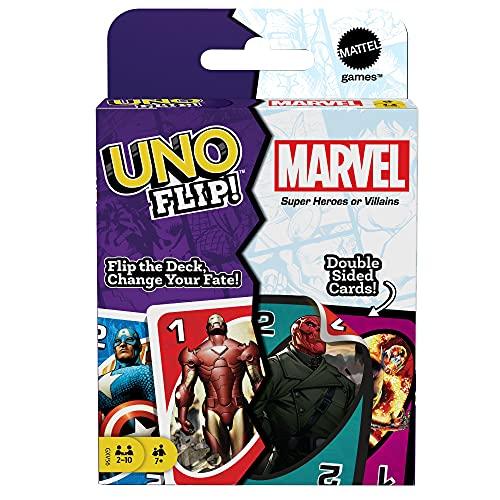Mattel, UNO Flip, 112 Cards, Ages 7 and Older, 2 to 10 Players, Mardel