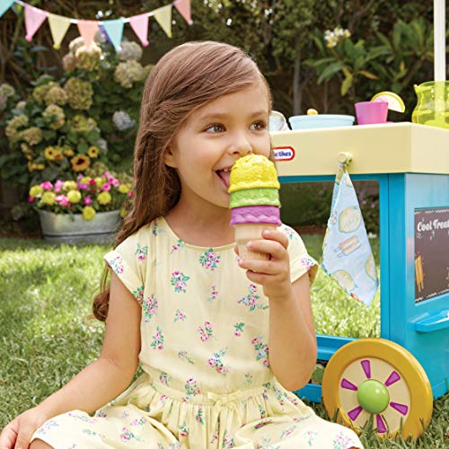 Little Tikes 2-in-1 Lemonade and Ice Cream Stand with 25 Accessories and Chalkboard - sctoyswholesale