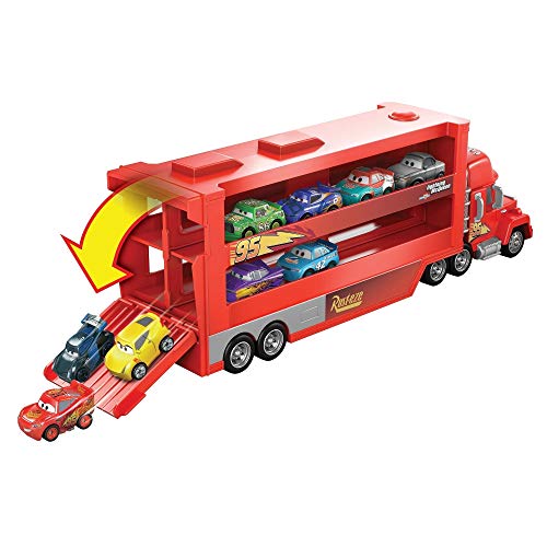 Disney Pixar Cars Disney Pixar Cars Minis Transporter with Vehicle, Kids Birthday Gift