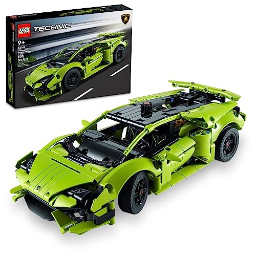 LEGO Technic Lamborghini Huracán Tecnica 42161 Advanced Sports Car Building Kit for Kids Ages 9 and up Who Love Engineering and Collecting Exotic Sports Car Toys