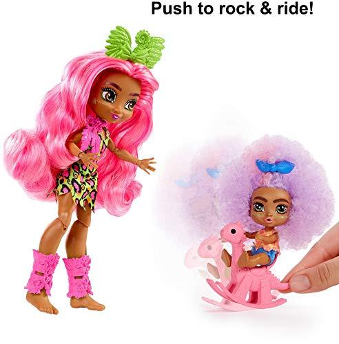 Mattel Cave Club Wild About Babysitting Playset + Fernessa & Furrah Dolls, Multi - sctoyswholesale