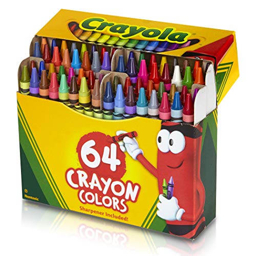 Crayola Crayons, Regular Size, 64 Count - sctoyswholesale