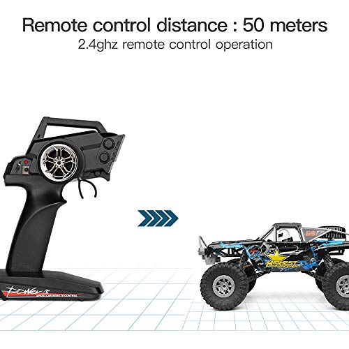 GoolRC WLtoys 104310 RC Car, 1:10 Scale 2.4GHz Remote Control Car, All Terrain Off Road RC Truck with Dual Motor RTR - sctoyswholesale