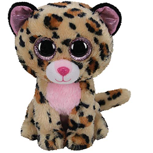 TY Livvie Leopard Beanie Boo Stuffed Animal, Multicoloured - sctoyswholesale