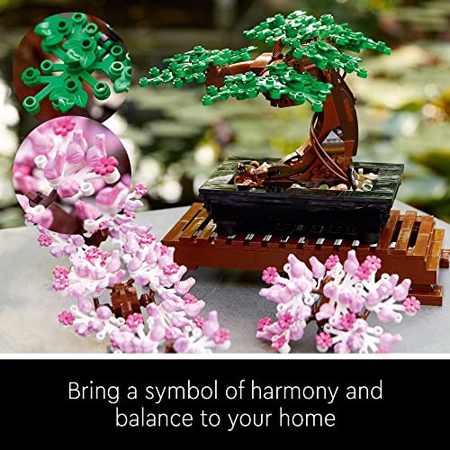 LEGO Icons Bonsai Tree Building Set for Adults, Plants Home Décor, DIY Projects