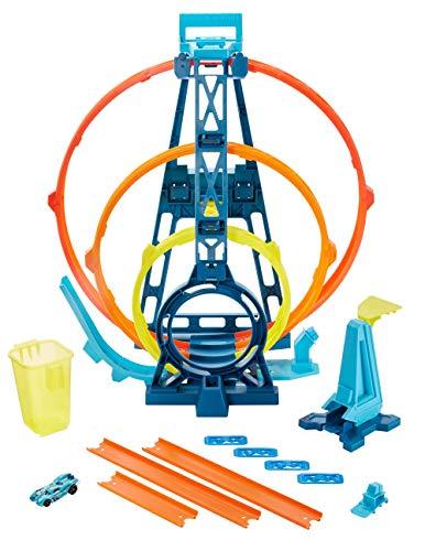 Hot Wheels Track Builder Unlimited Triple Loop Kit, Multi Color, Model:GLC96 - sctoyswholesale