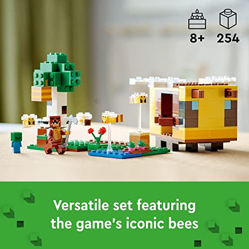 LEGO Minecraft The Bee Cottage Building Toy Set for Kids