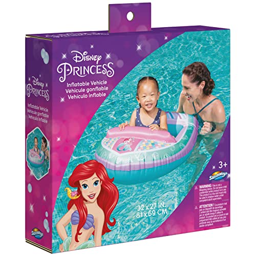 Swimways Disney Princess Ariel Inflatable Water Boat Vehicle - sctoyswholesale