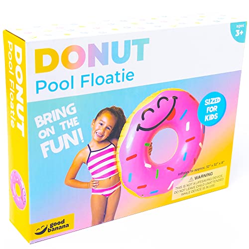 Good Banana: Donut Pool Floatie - Kids Inflatable, Pool & Water Toy