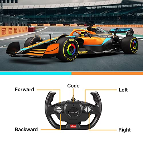 1:12 Scale Licensed McLaren F1 MCL36 Remote Control Car Model - Super Racing Collection for Kids and Adults - 2.4GHz RC Car