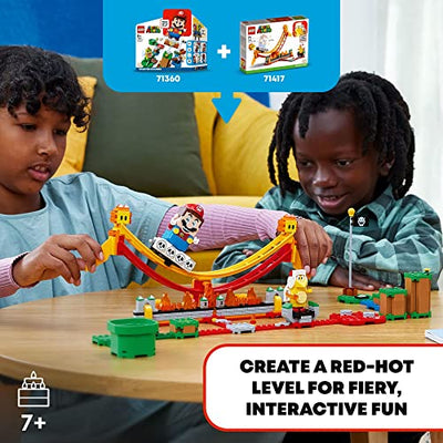 LEGO Super Mario Lava Wave Ride Expansion Set 71416, with Fire Bro