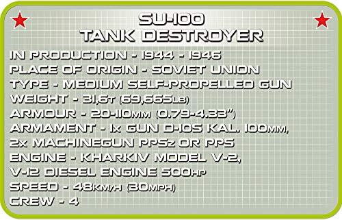 COBI Historical Collection SU-100 SPG Vehicle - sctoyswholesale