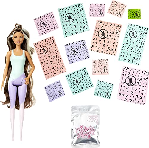Barbie Color Reveal Doll with 7 Surprises, Color Change and Accessories, Sunshine and Sprinkles Series
