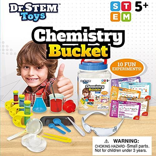 Dr. STEM Toys - Kids First Chemistry Set Science Kit - 28 Pieces All in a Storage Bucket - sctoyswholesale