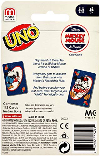 UNO Disney Mickey Mouse and Friends Card Game - sctoyswholesale