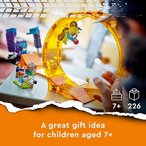 LEGO City Stuntz Smashing Chimpanzee Stunt Loop 60338 Building Toy Set for Boys, Girls, and Kids Ages 7+ (226 Pieces)