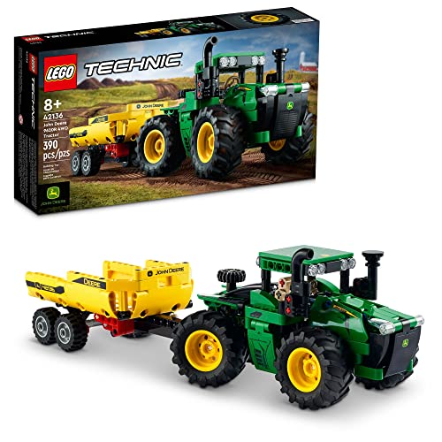 LEGO Technic John Deere 9620R 4WD Tractor 42136 Building Toy Set for Kids, Boys, and Girls Ages 8+ (390 Pieces)