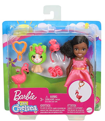 barbie club chelsea dress up Barbie Club Chelsea Dress-Up Doll (6-inch Brunette) in Cake Costume with Pet