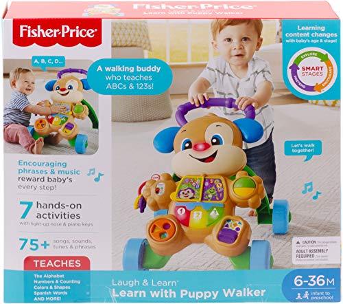 Fisher-Price Laugh & Learn Smart Stages Learn with Puppy Walker, Musical Walking Toy - sctoyswholesale