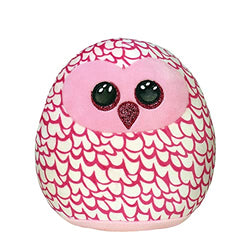 Ty UK Ltd 39204 Pinky Squishaboo 14" Owl Owl-Squish-A-Boo-14, Multicoloured