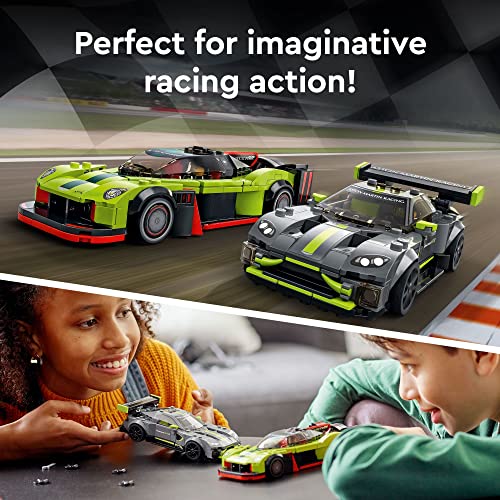 LEGO Speed Champions Aston Martin Valkyrie AMR Pro and Aston Martin Vantage GT3 76910 Building Toy Set for Kids, Boys, and Girls Ages 9+ (592 Pieces)
