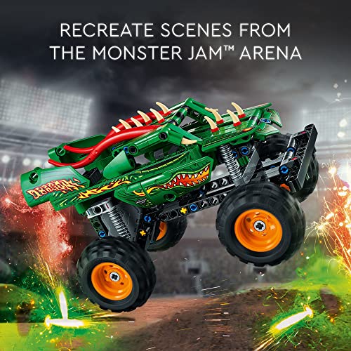 LEGO Technic Monster Jam Dragon 42149 2-in-1 Building Toy Set for Kids, Boys, and Girls Ages 7+ (217 Pieces)