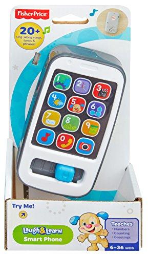 Fisher-Price Laugh & Learn 2-in-1 Slide to Learn Smartphone with Lights &  Music