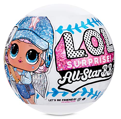 L.O.L. Surprise! All-Star B.B.s Sports Series 1 Baseball Sparkly Dolls with  Surprises