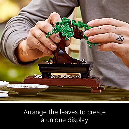 LEGO Icons Bonsai Tree Building Set for Adults, Plants Home Décor, DIY Projects