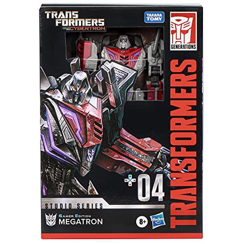 Transformers Toys Studio Series Voyager Class 04 Gamer Edition Megatron Toy, 6.5-inch, Action Figure for Boys and Girls Ages 8 and Up