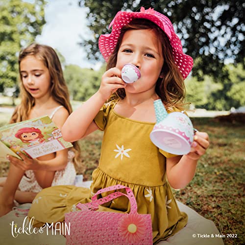 Tickle & Main My First Tea Party Gift Set, 12-Piece Set Includes Book, Tea Set, Hat, and Purse for Toddler Girls