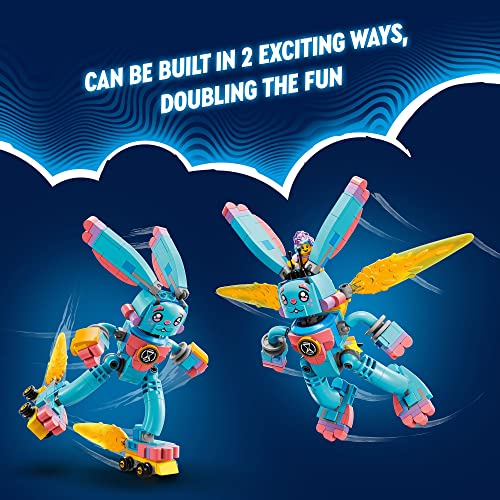 LEGO DREAMZzz Izzie and Bunchu The Bunny 71453 Building Toy Set, 2 Ways to Build Bunchu The Bunny, Includes Grimspawn and Izzie Minifigure, Gift for Kids Ages 7+