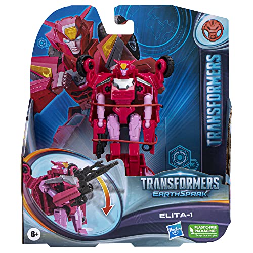 Transformers Toys EarthSpark Warrior Class Elita-1 Action Figure, 5-Inch
