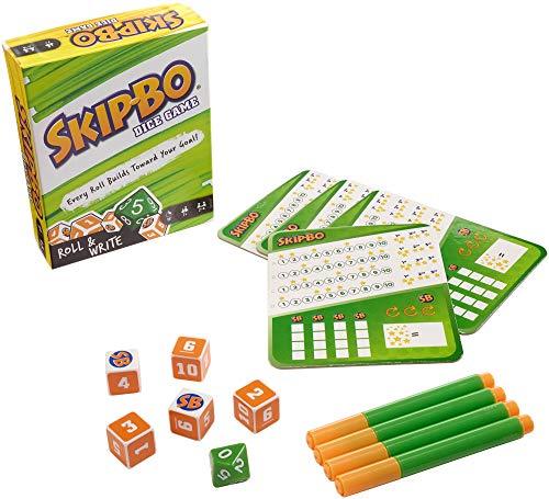 Mattel Games Skip-Bo Roll & Write Family Dice Game with Dry Erase Boards and Markers for 7 Years Old and Up, Multicolor - sctoyswholesale