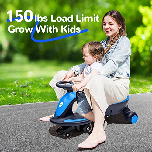 Electric Wiggle Car Ride On Toy, ANPABO 2 in 1 Wiggle Car with Recharg ...