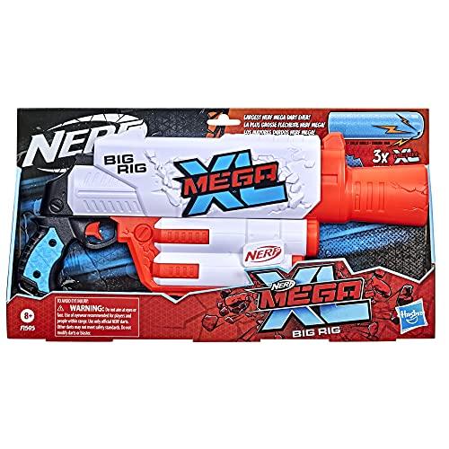 NERF Mega XL Big Rig Blaster, Largest Mega Darts Ever, 3 Mega XL Whistler Darts - sctoyswholesale
