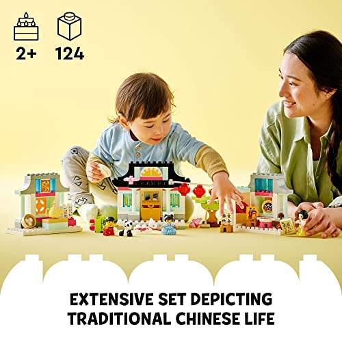 LEGO DUPLO Town Learn About Chinese Culture 10411 Building Toy Set for Toddlers, Boys, and Girls Ages 2+ (124 Pieces)