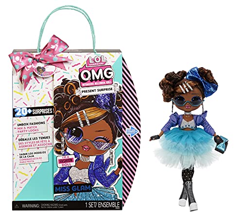 LOL Surprise OMG Present Surprise Fashion Doll Miss Glam with 20 Surprises, Birthday Inspired, 5 Fashion Looks, Accessories,Toys for Girls Boys Ages 4 ... LOL Surprise OMG Present Surprise Fashion Doll Miss Glam with 20 Surprises, Birthday Inspired, 5 Fashion Looks, Accessories,Toys for Girls Boys Ages 4 ...