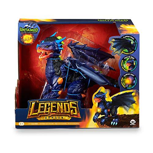 WowWee Untamed Legends Dragon - Vulcan (Dark Blue) - Interactive Toy - sctoyswholesale
