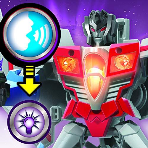 Transformers Bumblebee Cyberverse Adventures Battle Call Trooper Class Starscream, Voice Activated Energon Power Lights - sctoyswholesale