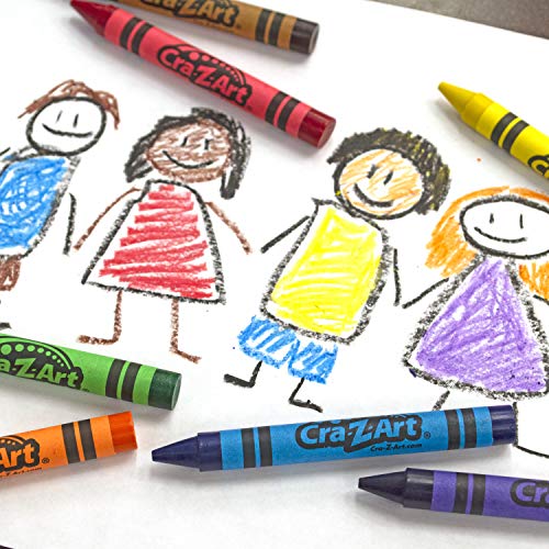 Cra-Z-art Jumbo Crayons, 8 Assorted Colors, 400/pack